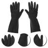 WENYOG Rubber glove 4 Pairs Household Anti-slip Rubber Gloves Reusable Cleaning Kitchen for Washing Dishes view 3