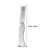 FOMIYES Stainless Steel Folding Hair Comb for Men Portable Beard Comb Function for Travel and Daily Grooming view 2