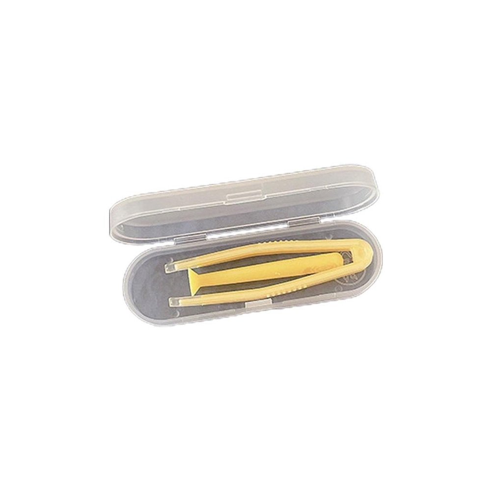 1pcs Contact Lens Remover and Inserter Wearing Tool Contact Len Applicator Remover Tweezers Tool for Beginner(Yellow)