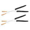 Cabilock 4pcs Flexible Radiator Cleaner Brush for Washing Machine and Dryer Vent, Nylon and Wood Material Long Handle Design, Soft Bristle Cleaning Tool Protecting Inner Walls, Easy to Use view 1