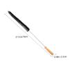 Cabilock 4pcs Flexible Radiator Cleaner Brush for Washing Machine and Dryer Vent, Nylon and Wood Material Long Handle Design, Soft Bristle Cleaning Tool Protecting Inner Walls, Easy to Use view 2