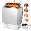 Electirc Sauna Heaters, 3KW-9KW Stainless Steel Electric Sauna Heating Stove with External Controller for Home Hotel Spa Steam Room, Timer: 0-180 Min, Temperature: 0-110,3KW view 1