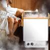 3KW-9KW Electric Sauna Heater, Stainless Steel Sauna Heating Stove with Internal Controller for Home Hotel Spa Steam Room, Timer: 0-180 Min, Temperature: 0-110, Applicable Space: 2-13m,6KW view 2