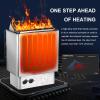 3KW-9KW Electric Sauna Heater, Stainless Steel Sauna Heating Stove with Internal Controller for Home Hotel Spa Steam Room, Timer: 0-180 Min, Temperature: 0-110, Applicable Space: 2-13m,6KW view 3