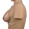 KRLZKID Silicone Breast Form Artificial Boob Prosthesis with Straps for Mastectomy Crossdressers Drag Queen,Brown-XL view 4