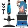 Chiropractic Adjustment Tool + 4 Massage Heads, 6 Levels Manual Spine Massager, for Scoliosis Adjuster Spine Activator, 50-300N Adjustable Force,Blue view 1