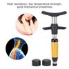 Chiropractic Adjustment Tool + 4 Massage Heads, 6 Levels Manual Spine Massager, for Scoliosis Adjuster Spine Activator, 50-300N Adjustable Force,Blue view 4