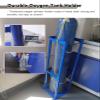 SXTYFBB Oxygen Cylinder Rack Medical 2-wheel Oxygen Cylinder Cart, Steel Rolling Cart for Oxygen Tank Cart, Blue Welding Argon Gas Cylinder Holder, Easy to Transport(L-37cm(14 5/8")) view 3