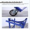 SXTYFBB Oxygen Cylinder Rack Medical 2-wheel Oxygen Cylinder Cart, Steel Rolling Cart for Oxygen Tank Cart, Blue Welding Argon Gas Cylinder Holder, Easy to Transport(L-37cm(14 5/8")) view 4
