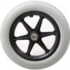 12" Wheelchair Castor Wheels, PU Solid Rear Tire Wheel Replacement for Manual Wheelchairs 2PCS view 1