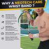 Neotech Care Wrist Brace - Light, Elastic & Breathable - Men, Women, Right or Left - for Sweat, Sports, Exercise, Workout, Gym (Beige Colour, Size M, 1 Pair) view 3