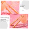 GOOHOCHY 2pcs Delicate Toothbrush Set for Boy Girl Teething Brush Tongue Cleaner Boy Girl Oral Care Soft Silicone Toothbrush for Newborn view 3
