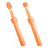 MOLUCKFU 2pcs Delicate Toothbrush Set for Boy Girl and Boy Girl Silicone Toothbrush Tongue Cleaner for First and Teething Care view 1