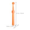 MOLUCKFU 2pcs Delicate Toothbrush Set for Boy Girl and Boy Girl Silicone Toothbrush Tongue Cleaner for First and Teething Care view 2