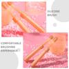 MOLUCKFU 2pcs Delicate Toothbrush Set for Boy Girl and Boy Girl Silicone Toothbrush Tongue Cleaner for First and Teething Care view 3