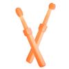 HOMOCONO 2pcs Soft Silicone Bristles Boy Girl Toothbrush Set Boys and Girls Silicone Toothbrush Animal Design Dog Cat Pet Oral Cleaner Brush view 1