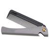 Folding Mustache Comb For Men, Stainless Steel Anti Static Round Teeth Beard Comb Beard Straightener For Men, Folding Pocket Moustache Shaping Comb For Grooming Styling Hair view 1