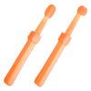 GARVALON 2pcs Boys and Girls Toothbrush Set Soft Silicone Teething Brush Boy Girl Oral Care Travel Toothbrush view 1