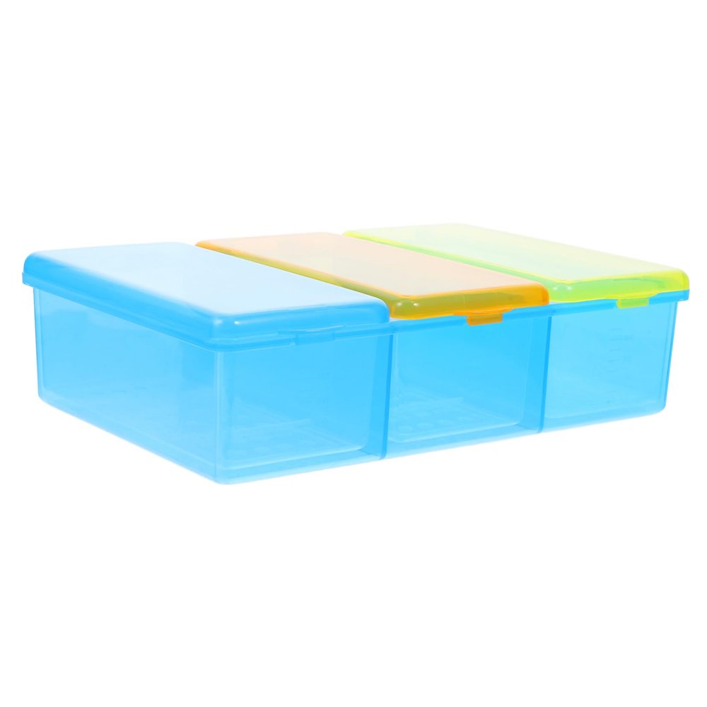 SKISUNO Thermometer Storage Box for Hospital Use Portable Thermometer Soaking Box Drying Container Sections for Safety Storage and Cleaning