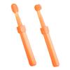 ORFOFE 2pcs Boys and Girls Toothbrush Set Teething Brush Newborn Oral Care Soft Silicone Bristles Animal Design Travel-Friendly view 1