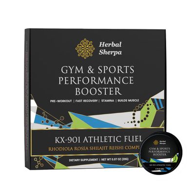 Herbal Sherpa Bodybuilding Supplement  Shilajit Resin, Rhodiola Rosea, Reishi Mushroom Pre-Workout Energy, Post-Workout Recovery, Stamina, Muscle Building, Performance, and Vitality. 40 Servings