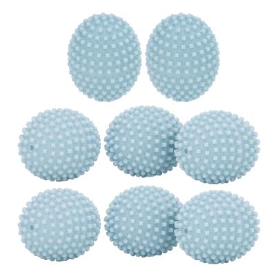 8 Pack PVC Laundry Balls Fit for Washing Machine, Hedgehog Design for Faster Drying, Naturals Fabric Softening, and Improved Cleaning Power