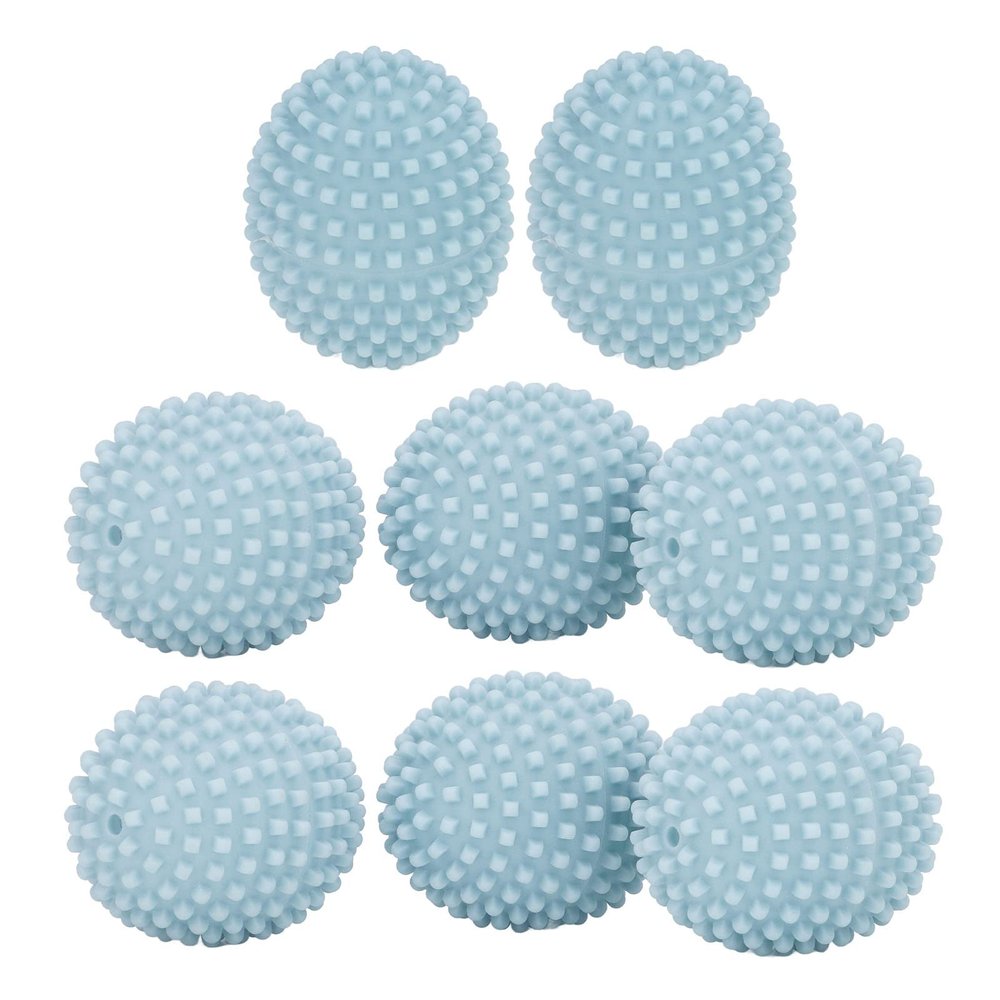 8 Pack PVC Laundry Balls Fit for Washing Machine, Hedgehog Design for Faster Drying, Naturals Fabric Softening, and Improved Cleaning Power