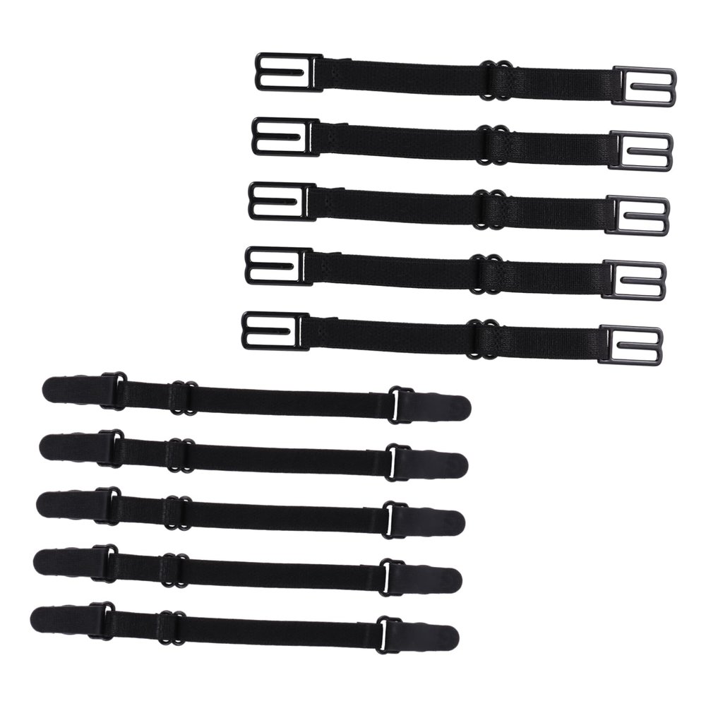 MOLUCKFU 10pcs Strangle Earbands Mask Ear Lanyards Nonslip Back Strap Black Lanyards for Mask Extension Ropes