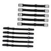 MOLUCKFU 10pcs Strangle Earbands Mask Ear Lanyards Nonslip Back Strap Black Lanyards for Mask Extension Ropes view 1