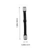MOLUCKFU 10pcs Strangle Earbands Mask Ear Lanyards Nonslip Back Strap Black Lanyards for Mask Extension Ropes view 2