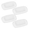 GOOHOCHY Soft Silicone Eyeglass Nose Cushions 2 Pairs Anti Slip White view 1