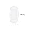 GOOHOCHY Soft Silicone Eyeglass Nose Cushions 2 Pairs Anti Slip White view 2