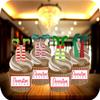 12 x Elf Feet Mix STAND UP Edible Wafer or Icing Cupcake Toppers Christmas Party Cake Decorations Perfect For Brownies Cookies Muffins & More! (Edible Wafer Card) view 1