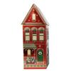 The Silver Crane Co Winter Festive Houses Speculoos Cookies, 345g (Speculoos House Cookies in Red Tin) view 1