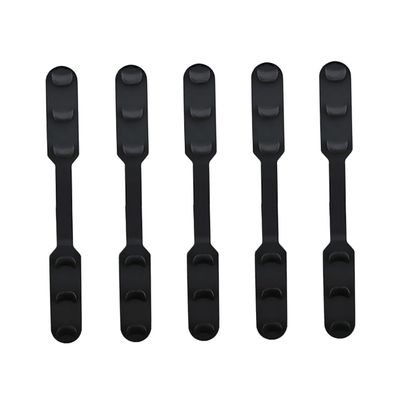 BEBEMOKO 5pcs Mask Band Extension Buckle Adjustable Mask Ropes Buckle Practical Mask Accessories for Men Women (Black)