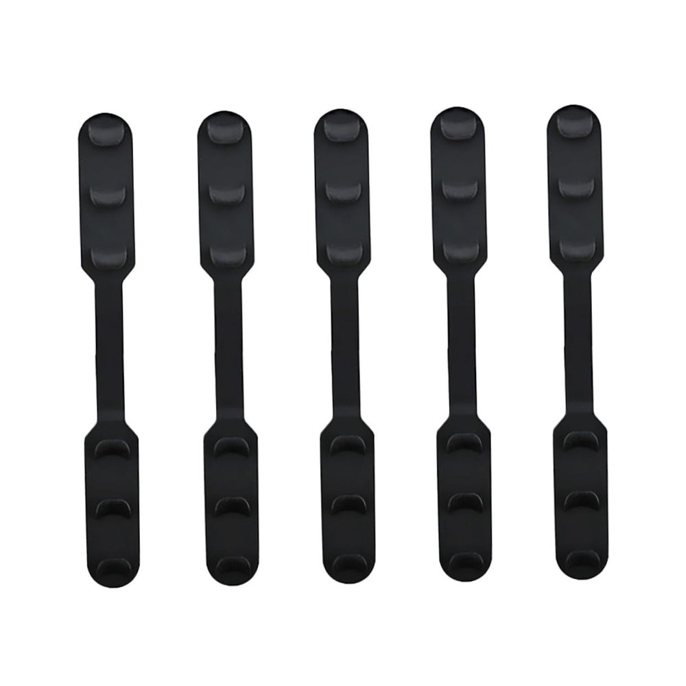 BEBEMOKO 5pcs Mask Band Extension Buckle Adjustable Mask Ropes Buckle Practical Mask Accessories for Men Women (Black)