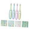 COLLBATH 4pcs Boys and Girls Toothbrush Firm Bristles Dental Cleaning Brush for Boys and Girls Extra Toothbrush Portable Soft for view 4