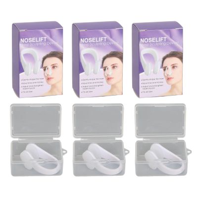 Nose Clip, Nose up Shaping Lifting Straightening Clip, Niiyen 3PCS Nose up Lifting Clips Nose Bridge Slimming Enhancer Silicone Nose Straightening Clip