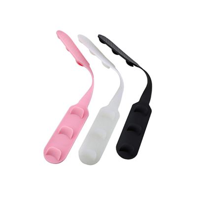 COLLBATH 4pcs Mask Ear Rope Buckle and Elastic Band Extension Set Adjustable Flexible Strap Extenders for Comfortable Wear Black Health Accessories for Men and Women
