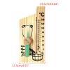 2 in 1 Sauna Sand Timer Hourglass Wooden Temperature Gauge Water-Proof 0-140  view 3