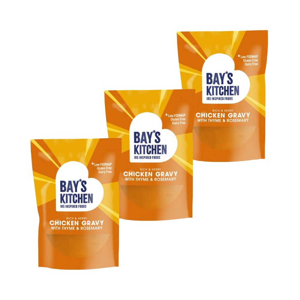 Bay's Kitchen Heat and Serve Chicken Gravy with Thyme & Rosemary, 3 x 300g pouches, Gluten & Dairy Free, Low FODMAP
