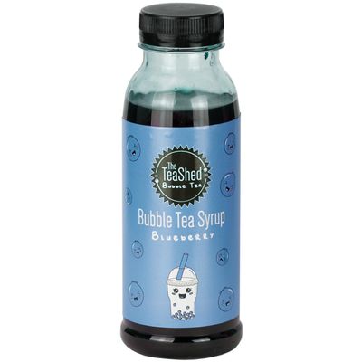 The TeaSed Blueberry Bubble Tea Fruit Syrup 330ml | 11 Servings | Use with Popping Boba Juice Pearls | by THE TeaShed