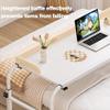 Over Bed TableOver Bed Desk Height Adjustable 65-95cm Mobile Height And Length Adjustable Computer Desk Laptop Cart Food Tray Desk Rolling Medical Table Lazy Design(Color:Wood) view 3