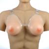 KRLZKID Silicone Breast With Straps Mastectomy Patient Lifelike Boobs Prosthetic for Men Women Transgender Crossdresser,Skin-L view 1
