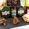 InterHamper | Family Feast Hamper Gift with Truffles, Fudge, Cheese Truckles, Crackers and much more all presented in a Big Hessian Bag view 2