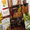 InterHamper | Family Feast Hamper Gift with Truffles, Fudge, Cheese Truckles, Crackers and much more all presented in a Big Hessian Bag view 3