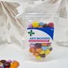 Anti-Farting Anti-Moaning Old-Git Pills Gag Gift Novelty Sweet Bag Funny Birthday Surprise Chocolate Treat Bag Joke Chocolate Present - Anti Moaning Sticker with Clear Empty Bag view 1