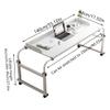 Hospital Table Over Bed For Home Use Swivel,over The Bed Table With Wheels,Adjustable Height Table,Hospital Bed Table,Chair Cart,laptop Desk For Bed,Recliner Table,Perfect For Hospital Famil view 2