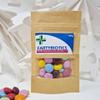 Anti-Farting Anti-Moaning Old-Git Pills Gag Gift Novelty Sweet Bag Funny Birthday Surprise Chocolate Treat Bag Joke Chocolate Present - Anti Moaning Sticker with Filled Brown Bag view 2