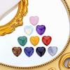 10 PCS 0.8 * 0.8 Inches Thicken Heart Crystals Amethyst Natural Healing Crystal Polished Hearts Carved Stones Rose Quartz Palm Gemstones Reiki Energy Balancing Worry Stone Meditation Love Gift view 3